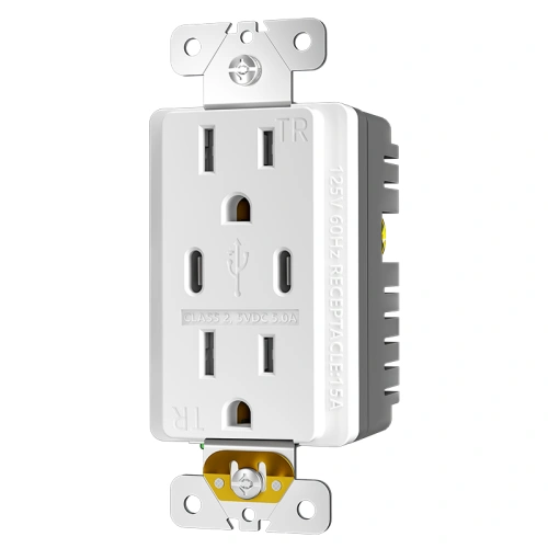 5.0A dual USB-C receptacle