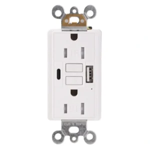 15 amp gfci outlet with usb c