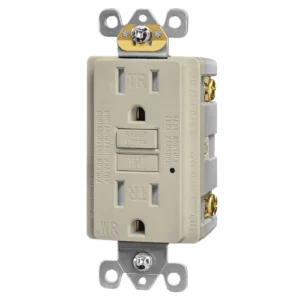 Ivory NEMA 5-15R WR GFCI for deck and porch upgrade projects