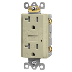 Ivory NEMA 5-20R WR GFCI for upscale outdoor kitchen projects
