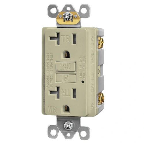 Ivory NEMA 5-20R WR GFCI for upscale outdoor kitchen projects