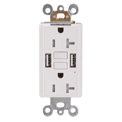 20 amp gfci outlet with usb