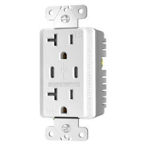 20A dual USB-C receptacle