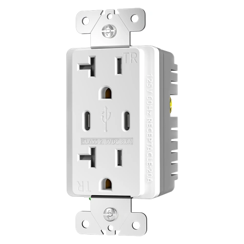 20A dual USB-C receptacle