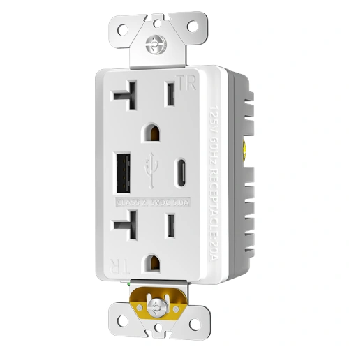 20A 5.0A combination USB receptacle