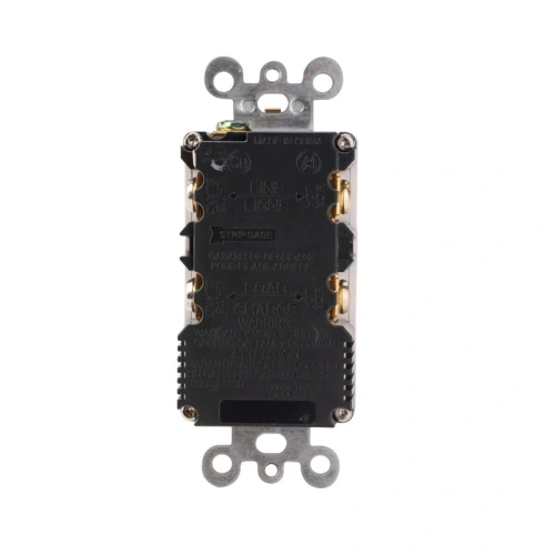 back view of UL listed 20 amp GFCI outlet with USB