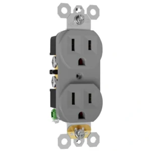Grey standard wall outlet for maintenance and MRO inventory