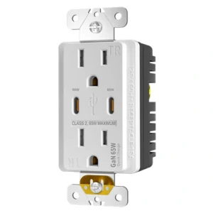 65W GaN dual USB-C receptacle