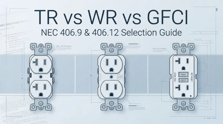 TR WR receptacle selection guide