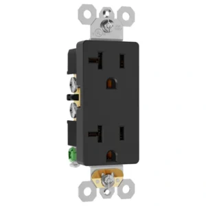 Graphite 20A T-slot decorator outlet for contemporary commercial interiors