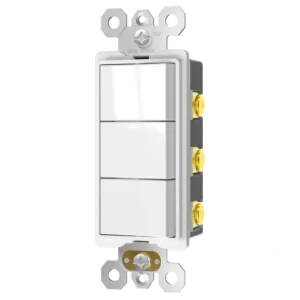 15A triple rocker switch