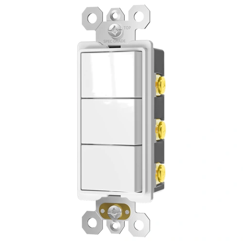 15A triple rocker switch