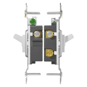 Side profile of TM-2 15A 125V 3-way toggle switch for wall box fit review.