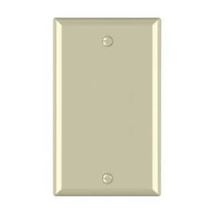 Ivory T9607 blank wallplate for traditional residential and multi-family renovations.