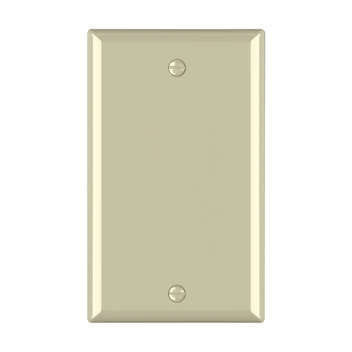 Ivory T9607 blank wallplate for traditional residential and multi-family renovations.
