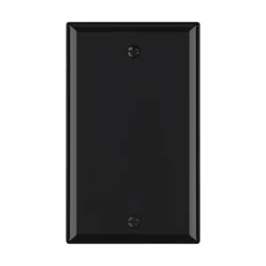 Graphite T9607 blank wallplate for modern apartments, offices, and hotel projects.
