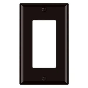 Jumbo decorator receptacle wallplate for wider retrofit coverage around USB outlet upgrades.
