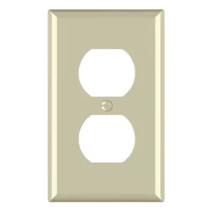 Ivory T9602 duplex wallplate for traditional residential and apartment renovation projects.