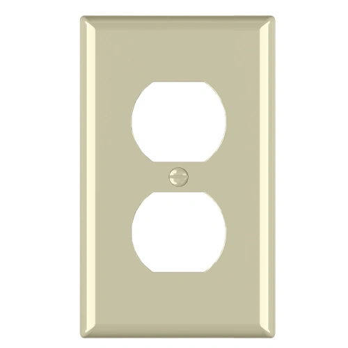 Ivory T9602 duplex wallplate for traditional residential and apartment renovation projects.