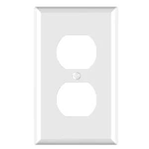 1-gang duplex receptacle wallplate