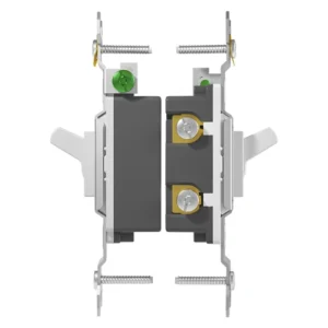 Side profile of TM-1 toggle switch showing body depth for wall box review.