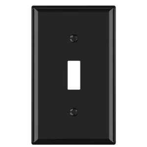 Graphite T9601 toggle wallplate for modern projects using traditional toggle switches.
