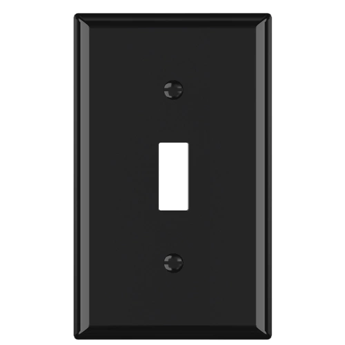 Graphite T9601 toggle wallplate for modern projects using traditional toggle switches.